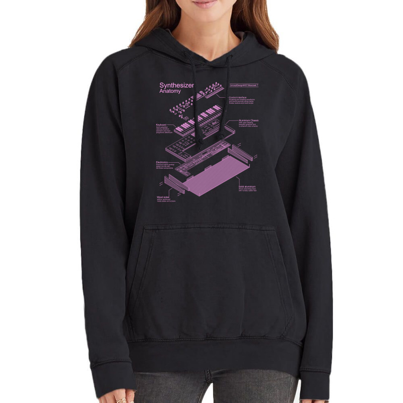 Synthesizer Anatomy Design For Synth Musician And Vintage Hoodie | Artistshot