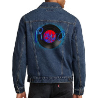 Retro Record Stars Men Denim Jacket | Artistshot