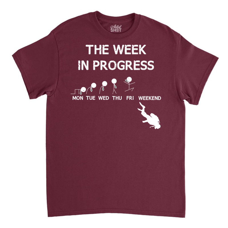 Diving Evolution The Week In Progress Water Diver Classic T-shirt | Artistshot