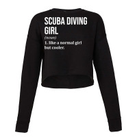 Scuba Diver Love Cropped Sweater | Artistshot