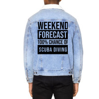 Scuba Diver Cute Unisex Sherpa-lined Denim Jacket | Artistshot