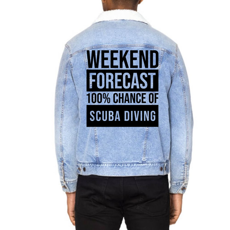 Scuba Diver Cute Unisex Sherpa-Lined Denim Jacket by ittnerzgmp | Artistshot