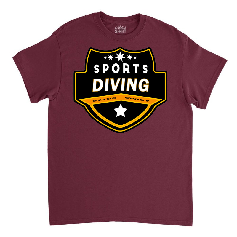 Sports Diving Green Classic T-shirt by rmngamra2 | Artistshot