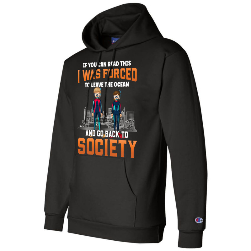 If You Can Read This Scuba Diving Diver Aesthetic Champion Hoodie | Artistshot