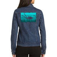 Diver Scuba Diving Diver Blue Ladies Denim Jacket | Artistshot