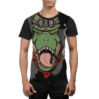 Dinosaur Soldier Graphic T-shirt | Artistshot