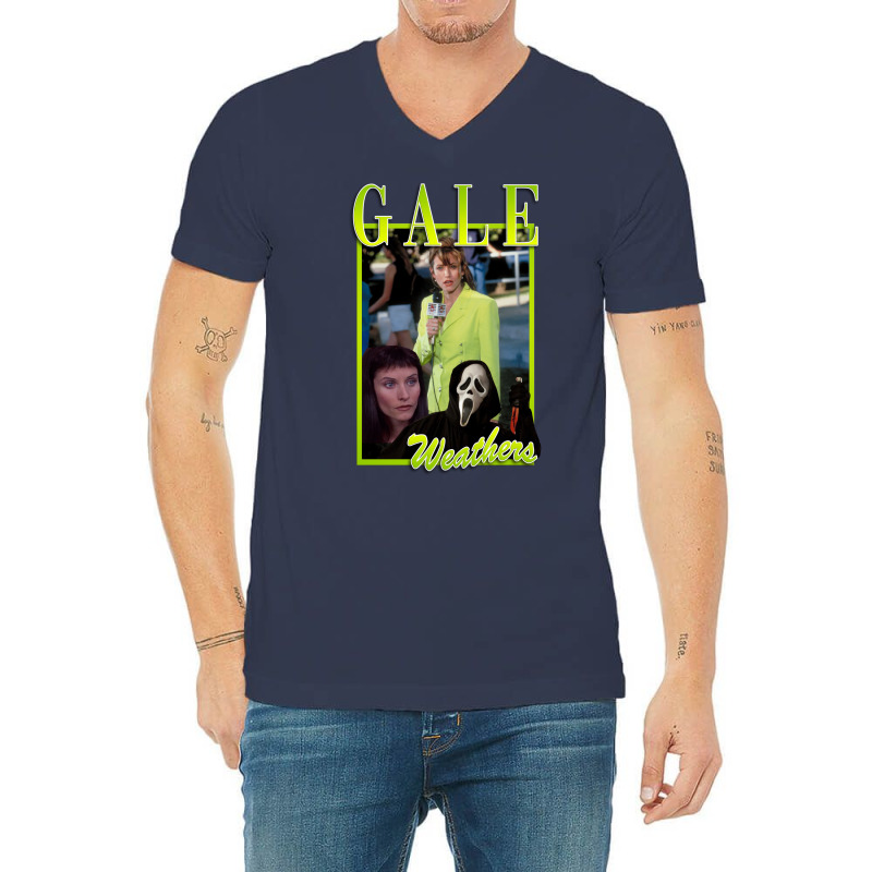 Gale Weathers Scream (lime Green) Tribute V-Neck Tee by aguadoseagerk | Artistshot