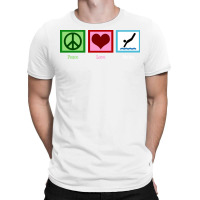 Peace Love Diving Funny T-shirt | Artistshot