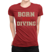 Diving Sport Vintage Ladies Fitted T-shirt | Artistshot