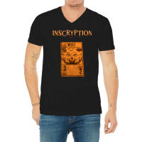 Inscryption Psychological Horror Wolf Card Game Ha V-neck Tee | Artistshot