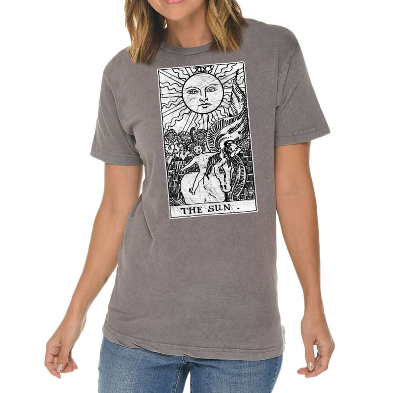 The Sun Tarot Card   Major Arcana   Fortune Tellin Vintage T-Shirt by gouselauckt | Artistshot