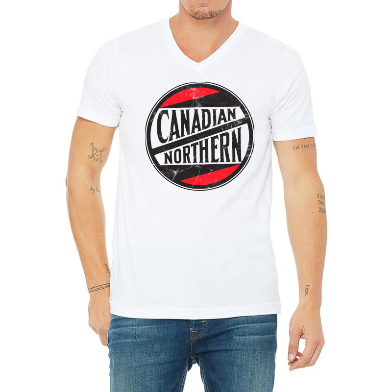 Canadian Northern Railway      Vintage Look V-neck Tee | Artistshot