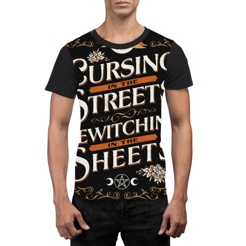 Cursing In The Streets   Vintage Funny Witch Typog Graphic T-shirt by lyxellseradjq | Artistshot