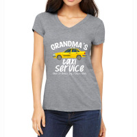 Grandma's Taxi Service Funny Grandparent Gift From Women's V-neck T-shirt | Artistshot