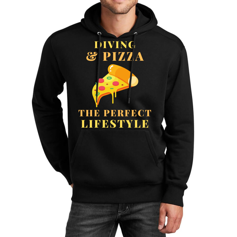 Diving And Pizza Lifestyle Travel Unisex Hoodie | Artistshot