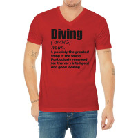 Diving Girl Coach Gift Perfect Present For Mother V-neck Tee | Artistshot