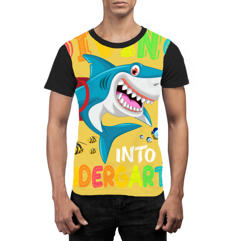 Diving Into Kindergarten Shark Back To School Humo Graphic T-shirt by laihanmoratx | Artistshot