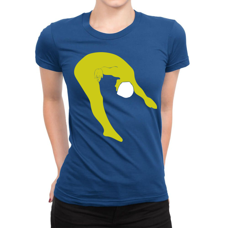 Diving Sport Yellow Ladies Fitted T-Shirt by ownamapakiu | Artistshot