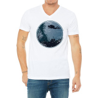 Ocean Retro Scuba Diving Funny V-neck Tee | Artistshot