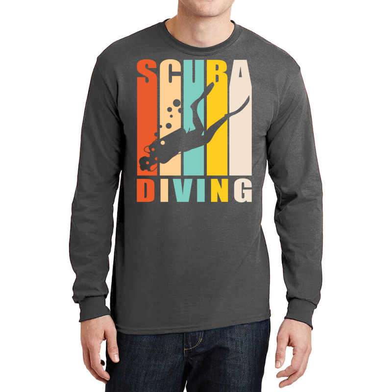 Scuba Diving Vintage  Aesthetic Long Sleeve Shirts by laihanmoratx | Artistshot