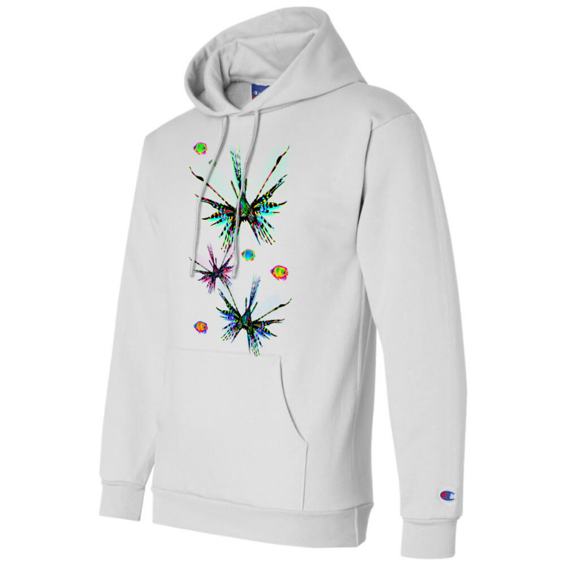 Lionfish Psychedelic Parade Hippie Girl Champion Hoodie | Artistshot