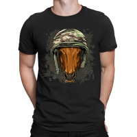 Horse Soldier Veteran Army Horse Farm Animal Lover T-shirt | Artistshot