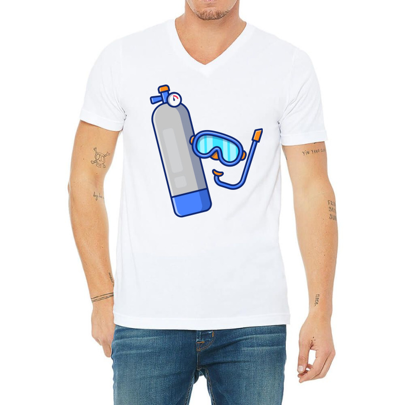 Diving Cartoon Trending V-Neck Tee by tanuskrego | Artistshot