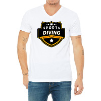 Sports Diving Girl V-neck Tee | Artistshot