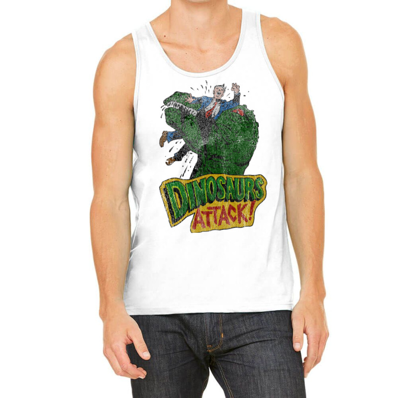 Distressed Dinosaurs Attack Tank Top by zaheretippanp | Artistshot