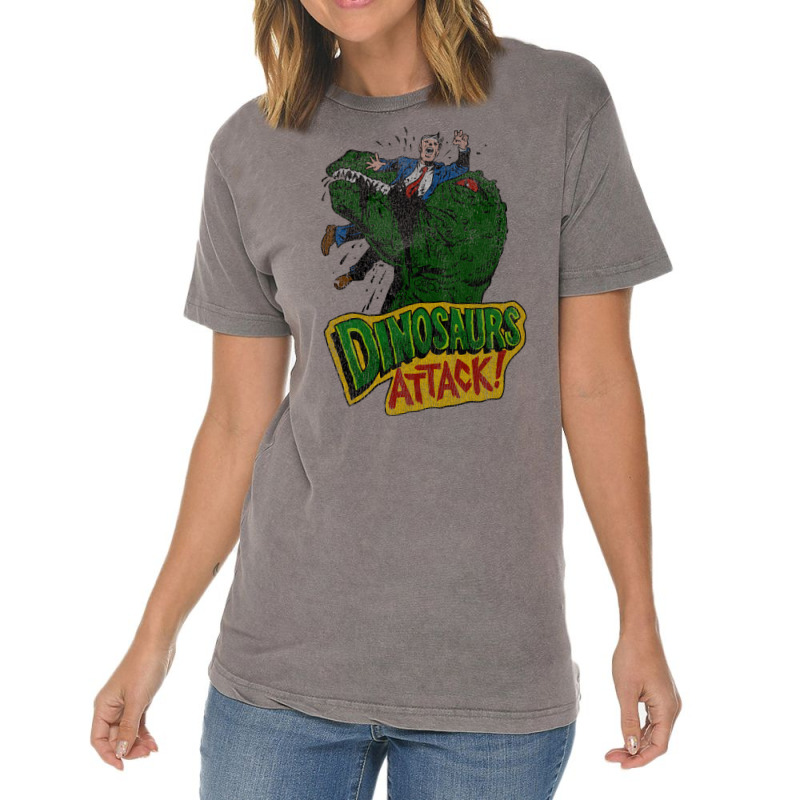 Distressed Dinosaurs Attack Vintage T-Shirt by zaheretippanp | Artistshot