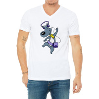 Doug   Porkchop V-neck Tee | Artistshot