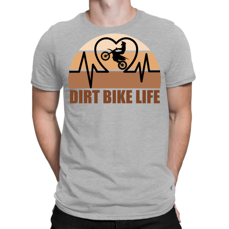 Dirt Bike Heartbeat Stars T-shirt | Artistshot