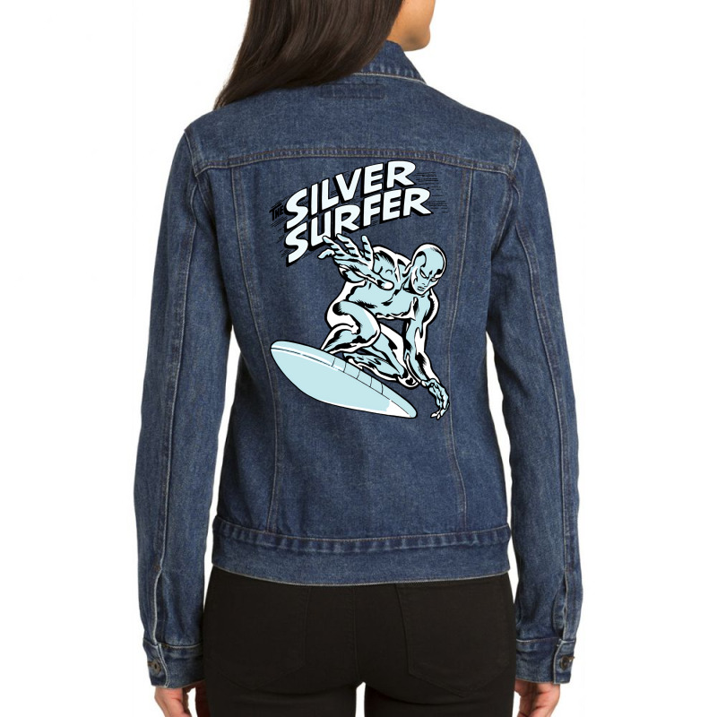 Silver Surfer Nc8 Ladies Denim Jacket | Artistshot