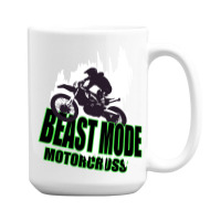 Motorcross Rider Biker Stars 15 Oz Coffee Mug | Artistshot