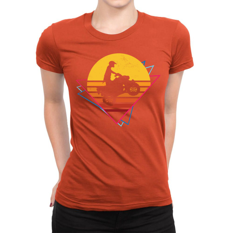 All Terrain Vehicles Retro Theme Artistic Art Work Ladies Fitted T-Shirt by cozubbeidhim | Artistshot