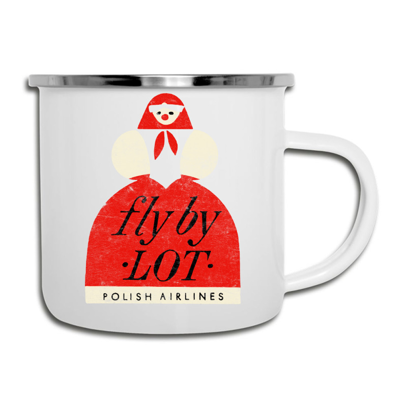 Fly By Lot Polish Airline   Faded Vintage Style (1 Camper Cup | Artistshot