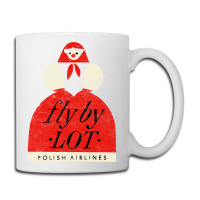 Fly By Lot Polish Airline   Faded Vintage Style (1 Coffee Mug | Artistshot