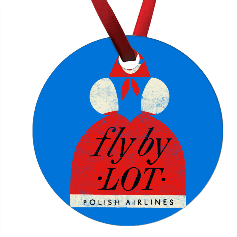 Fly By Lot Polish Airline   Faded Vintage Style (1 Ornament | Artistshot