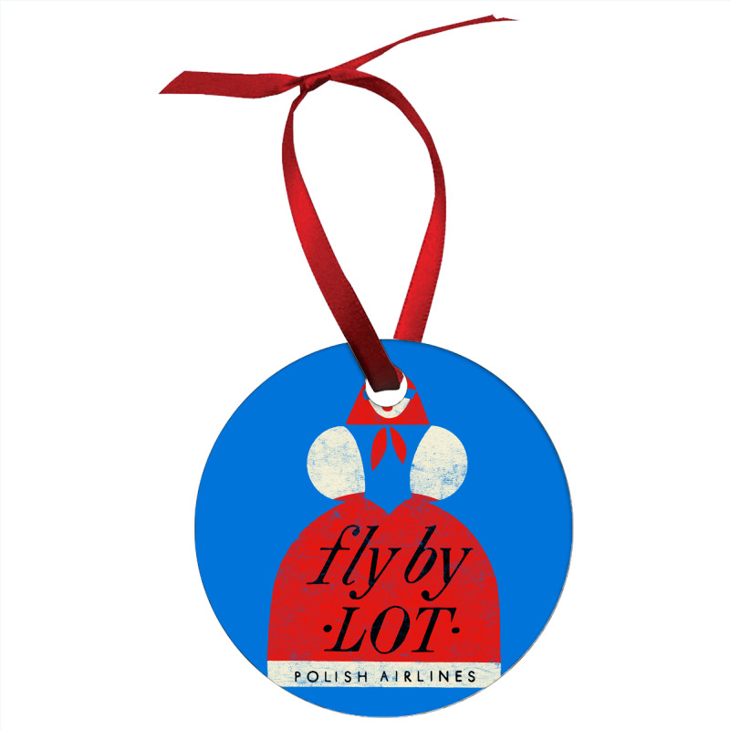 Fly By Lot Polish Airline   Faded Vintage Style (1 Ornament | Artistshot