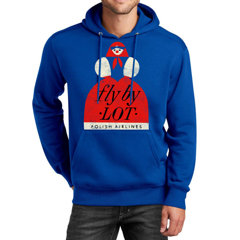 Fly By Lot Polish Airline   Faded Vintage Style (1 Unisex Hoodie | Artistshot