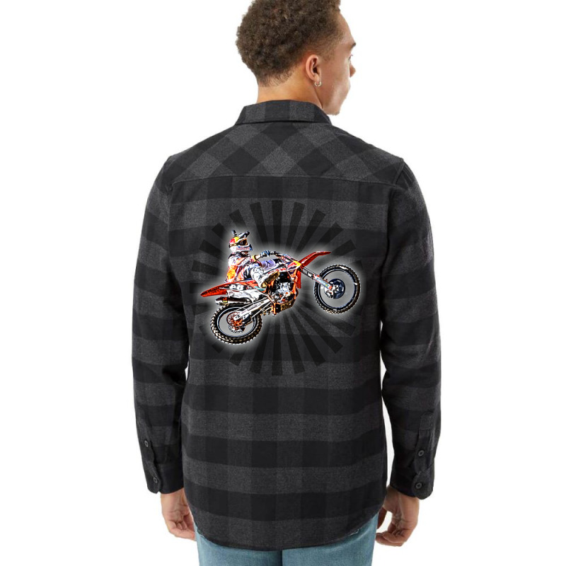 Dirt Bike Jump Or Motocross Jump Mx Or Motorcycle Flannel Shirt by valkdiartel | Artistshot