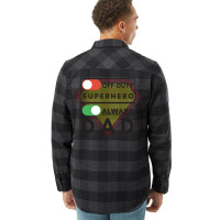 Always Dad Black Text Funny Flannel Shirt | Artistshot