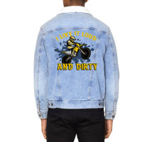 Motocross Dirt Bike Mx Track Racing I Like It Loud Unisex Sherpa-lined Denim Jacket | Artistshot