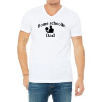 Home Schooling Dad For Athome Teacher Cute V-neck Tee | Artistshot