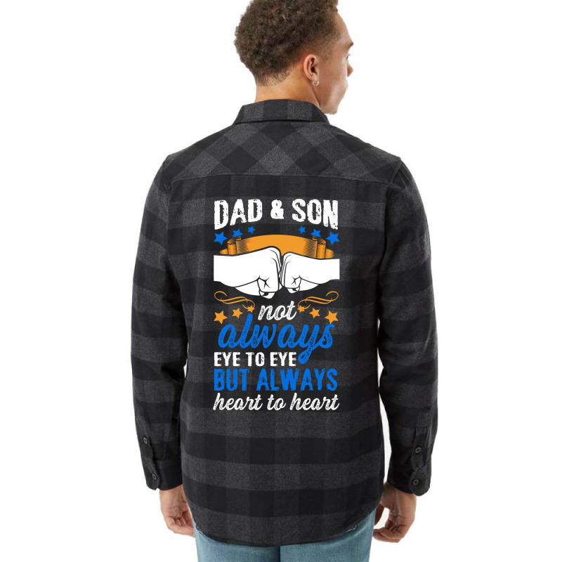 Dad Son Eye Heart Father Faustschlag Fathers Day B Flannel Shirt by loretzexson | Artistshot