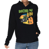 9 Year Old Dirt Bike Birthday Party Motocross Mx 9 Lightweight Hoodie | Artistshot