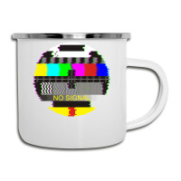 Retro Tv Test Card Glitched No Signal Camper Cup | Artistshot