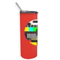 Retro Tv Test Card Glitched No Signal Skinny Tumbler | Artistshot