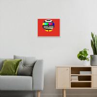 Retro Tv Test Card Glitched No Signal Metal Print Horizontal | Artistshot