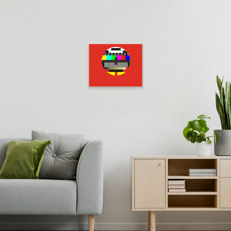 Retro Tv Test Card Glitched No Signal Metal Print Horizontal | Artistshot